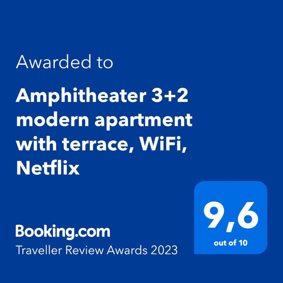 Amphitheater 3+2 Modern Apartment With Terrace, Wifi, Netflix Πούλα Εξωτερικό φωτογραφία